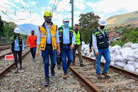 Avanzan las obras de mitigación en la vía férrea del Metro de Medellín
