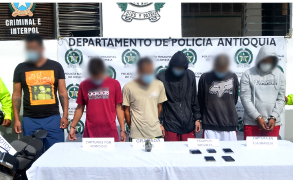 Capturados cinco miembros de la banda «Los Guadalupes» presuntos responsables del homicidio de Óscar Tulio Mesa en Antioquia