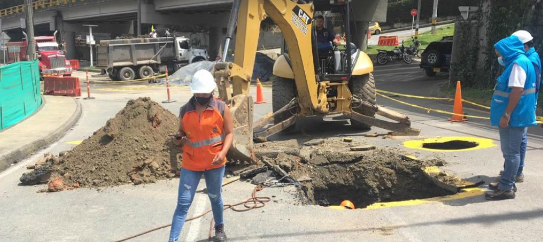 Avanza la construcción de obras de contención y manejo de aguas de la quebrada El Indio en Las Palmas