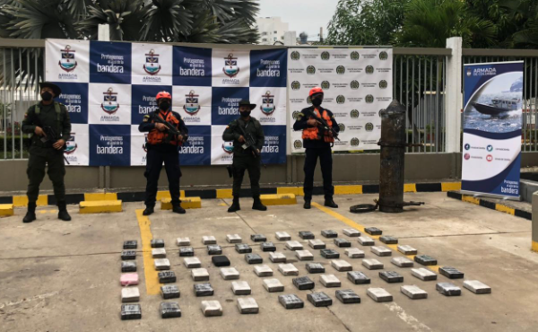 Armada incautó cocaína durante inspección subacuática a buque mercante en Cartagena
