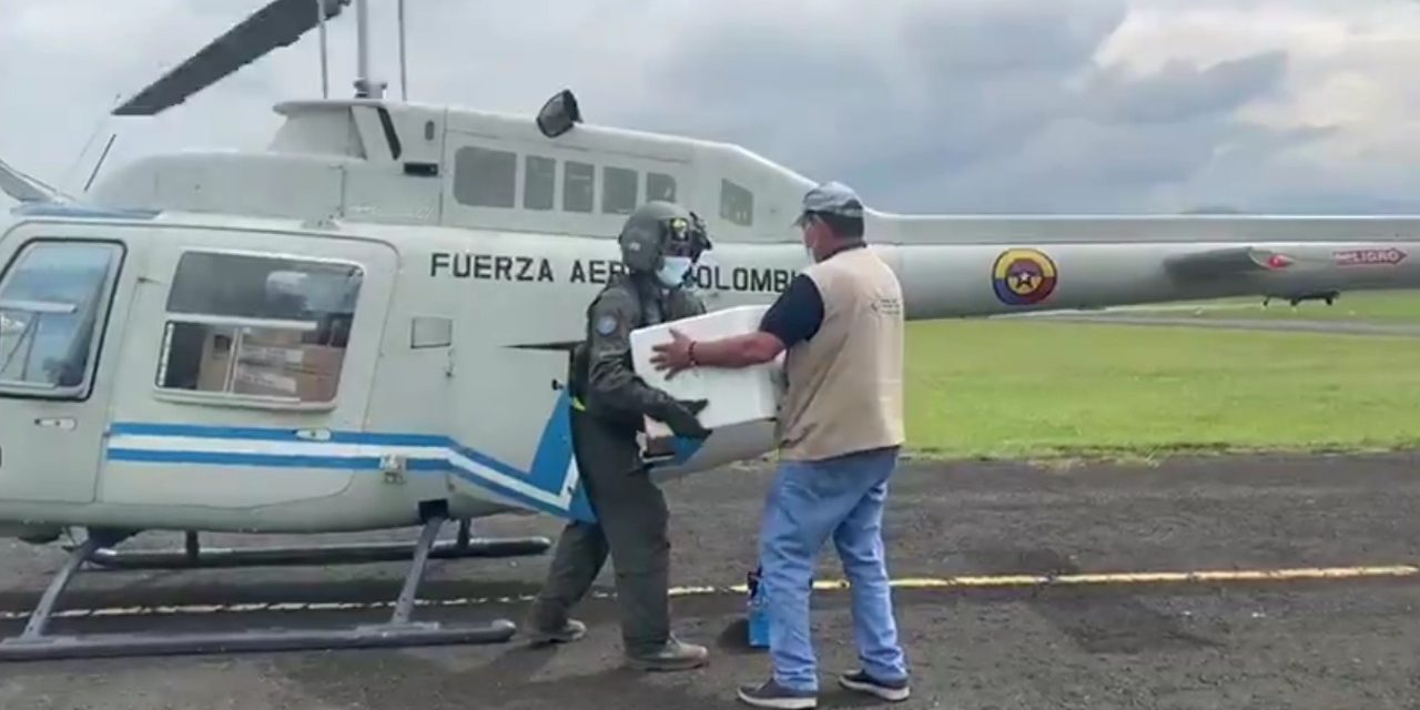 Fuerza Aérea transporta más de 20 mil vacunas para la segunda etapa de vacunación en el Valle del Cauca