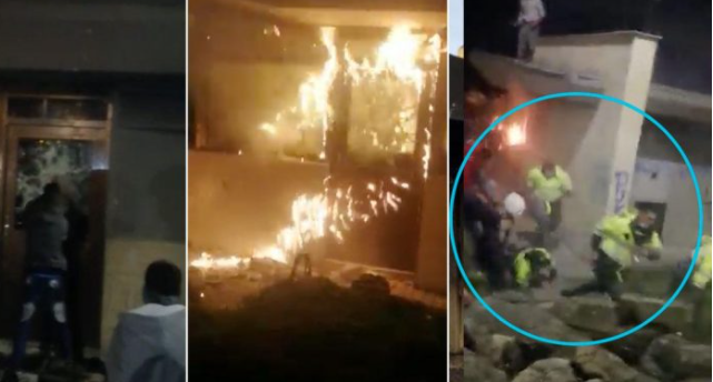 Caos y zozobra en Bogotá, Cali y Medellín, en la capital, al menos 15 CAI fueron vandalizados [VIDEO]