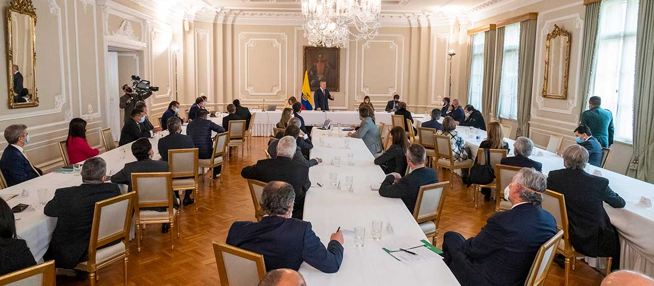 Primeras conclusiones: Avanza mesa de diálogo liderada por el presidente Iván Duque