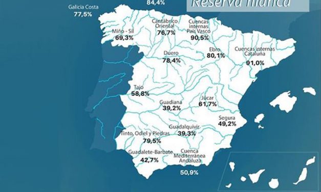 La reserva hídrica española se encuentra al 59,2 por ciento de su capacidad