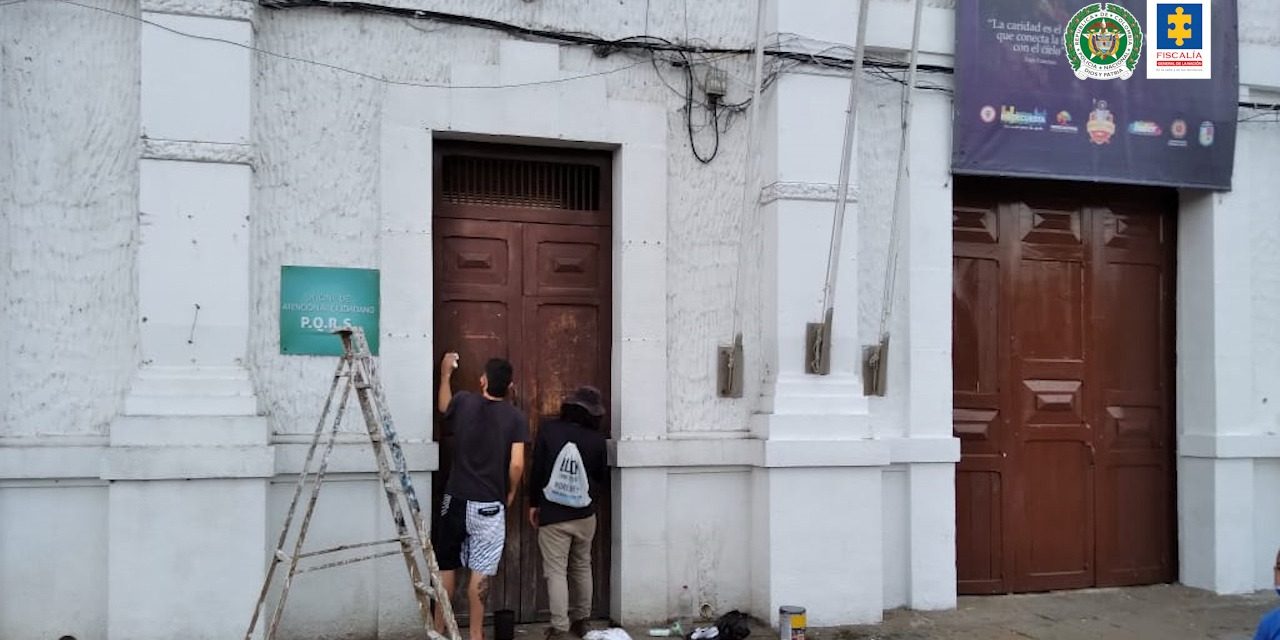 Así fue el acto de reparación y  reconciliación por actos de vandalismo en Piedecuesta, Santander [VIDEO]