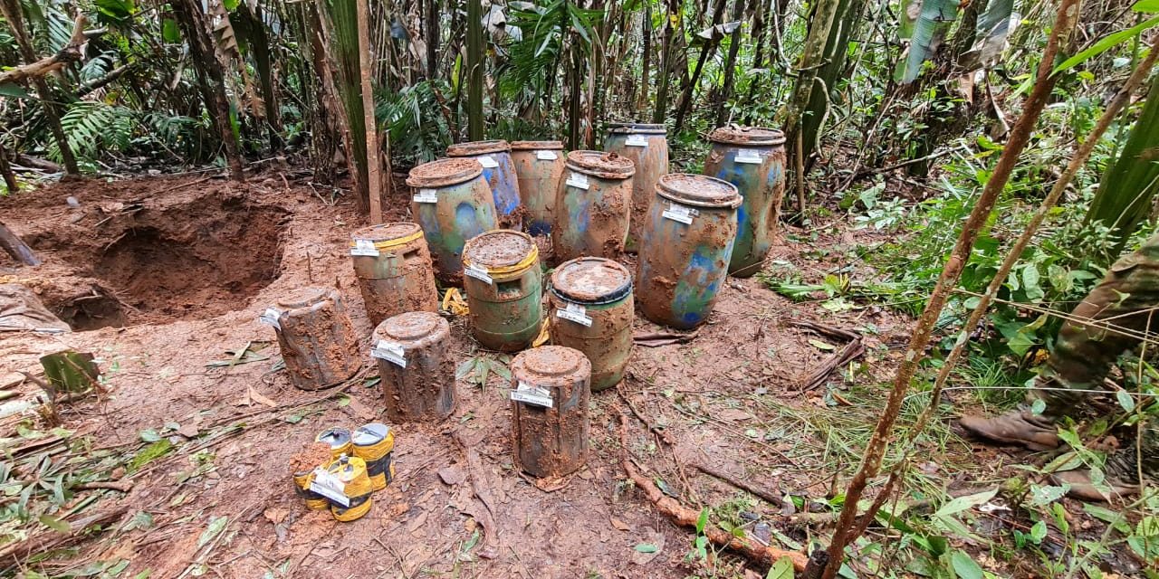 Al sur del departamento del Meta hallaron tonelada y media de material explosivo