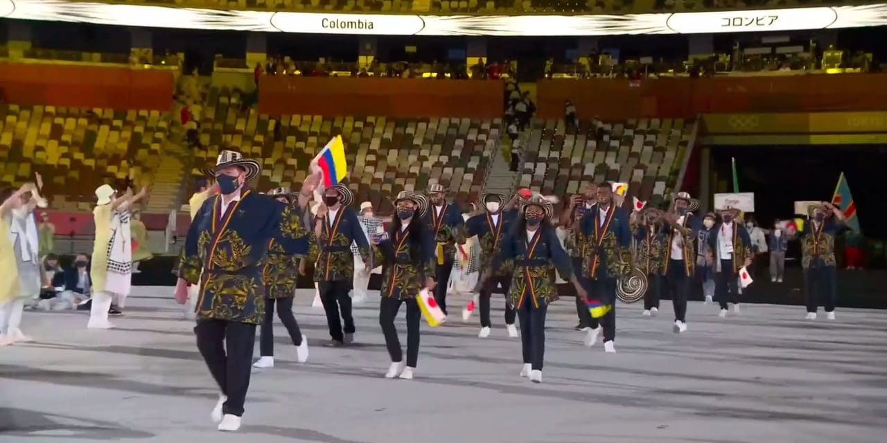 En la ceremonia de apertura de los juegos olímpicos Colombia luce el sombrero vueltiao