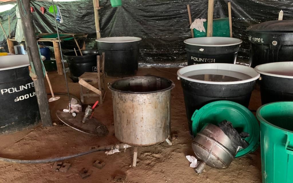 Desmantelado laboratorio clandestino en el municipio de Icononzo dedicado al procesamiento de cocaína