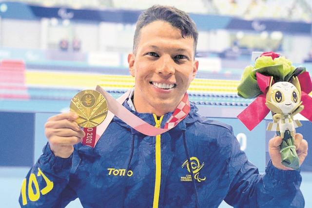 Nelson Crispín ganó bronce en natación 50 metros mariposa de los Juegos Paralímpicos Tokio 2020