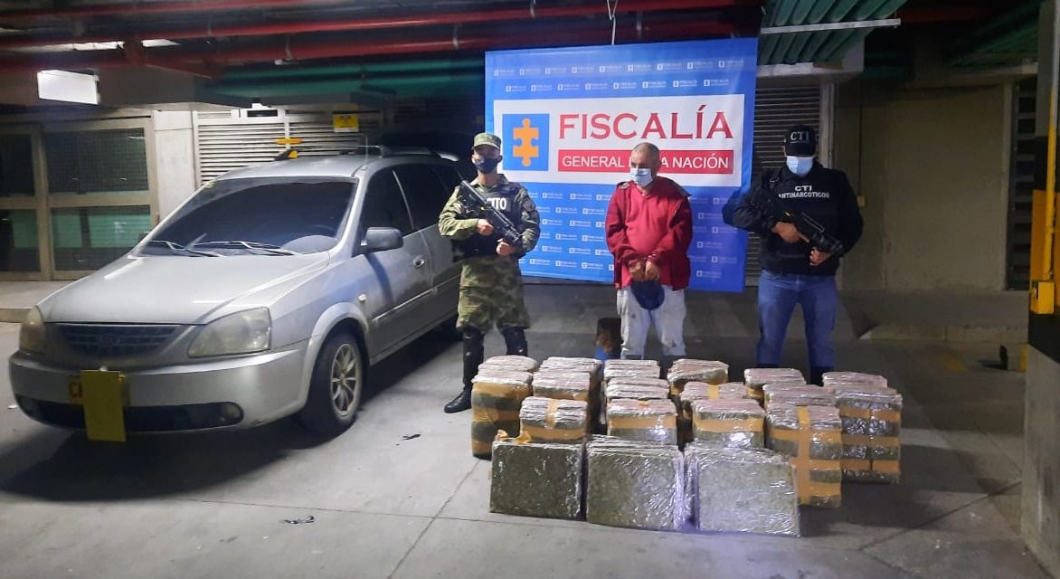 Golpe a la delincuencia en el Valle de Aburrá: Capturado hombre con 250 kilogramos de marihuana