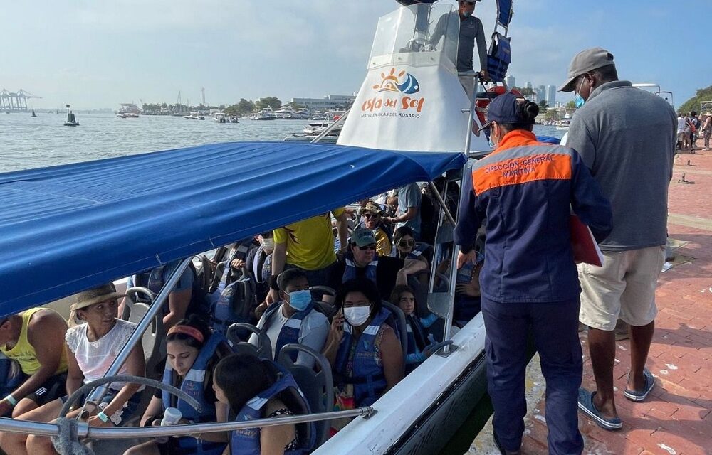 Reactivación del turismo: en Cartagena se movilizaron a la zona insular más de 8.600 pasajeros durante el puente festivo