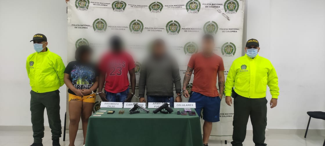 Duro golpe a la delincuencia: capturan en Cali a cuatro presuntos autores intelectuales de atentado con granada