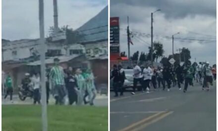 ‘Batalla campal’ entre hinchas de Atlético Nacional en Cundinamarca dejó cuatro hinchas heridos: impactantes imágenes