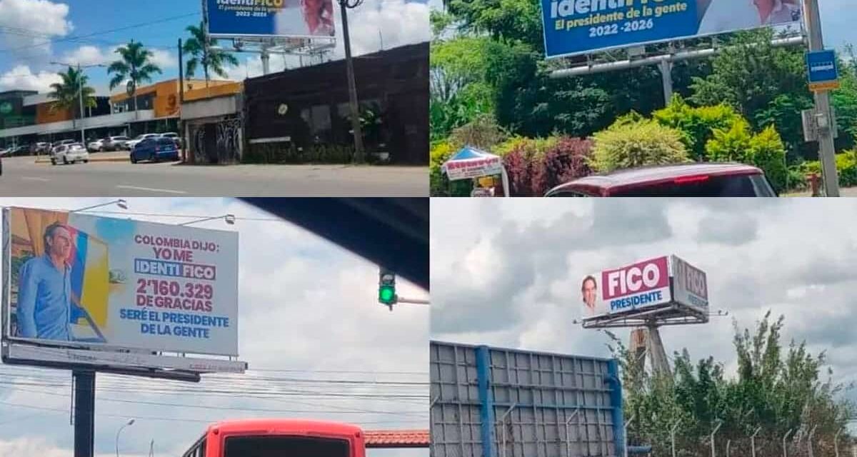 Polémica en Cali: obligan a la campaña de ‘Fico’ Gutiérrez a retirar 18 vallas publicitarias, rifirrafe en las redes sociales