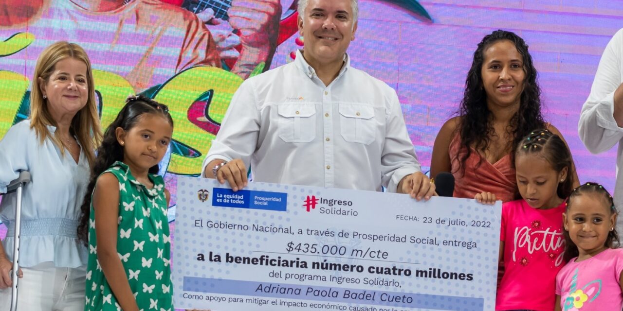 Ingreso Solidario llegó a 4 millones de beneficiarios: Iván Duque confirmó recursos para la vigencia del 2023