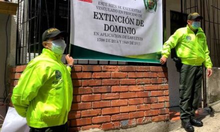 La policía de Colombia y ecuador, aplicaron extinción de dominio a bienes avaluados en más de 41 mil millones de pesos.