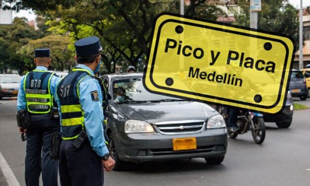 Pico y Placa en Medellín y el Valle de Aburrá para este viernes, 30 de septiembre de 2022
