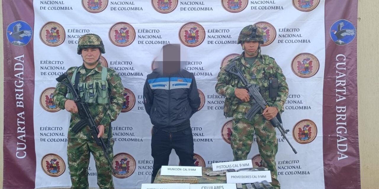 Ejército Nacional captura a presunto integrante del Clan del Golfo en Antioquia
