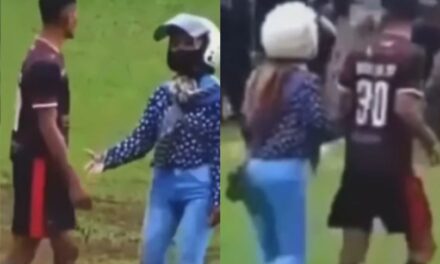 Video curioso causa risa en redes sociales: mujer entra a cancha de futbol y saca a su esposo por irse a jugar sin pedir permiso