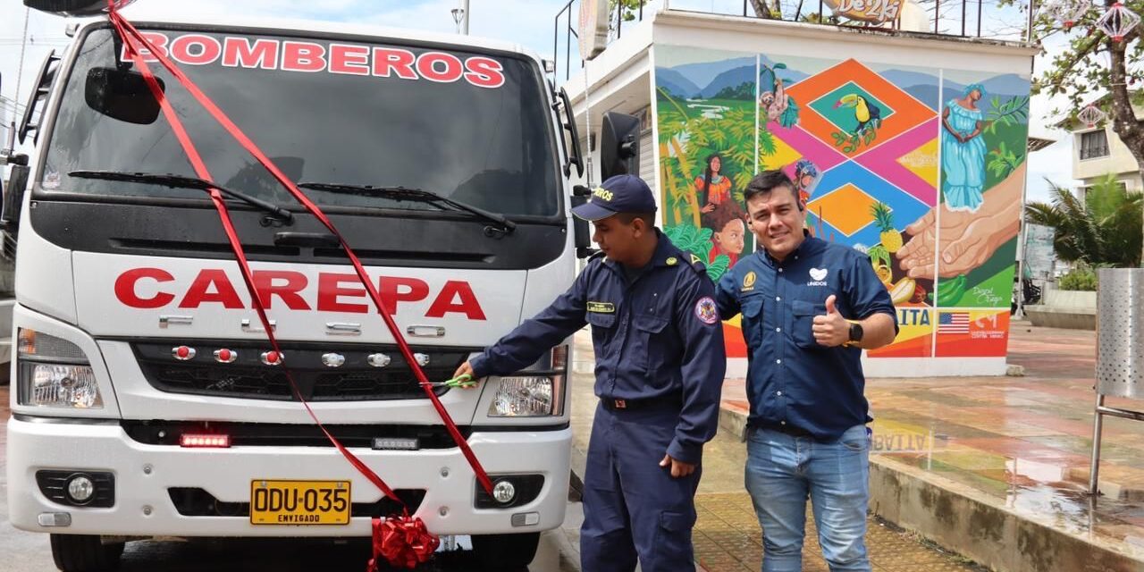 Carepa, Chigorodó y San Pedro de Urabá tienen carrotanques gracias al trabajo unido de la Gobernación, alcaldía y bomberos