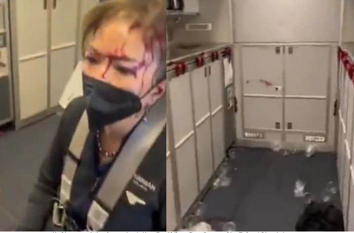 Aterrador video trafica en redes sociales, en donde se ve a varias personas heridas tras fuerte turbulencia en vuelo que iba hacia Hawái