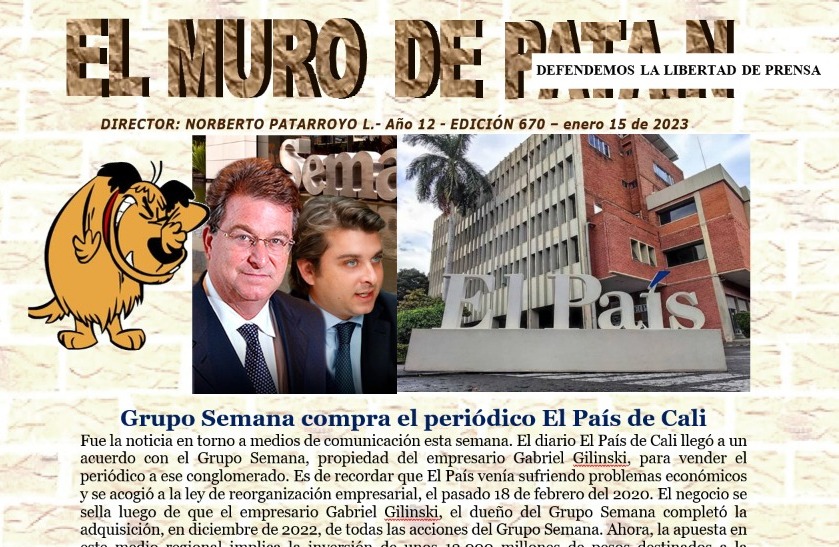 El reconocido periódico EL MURO DE PATAN ahora en Nación Paisa