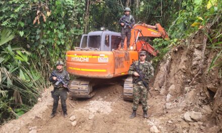 Explotación minera en Antioquía fue desmantelada por el Ejército Nacional