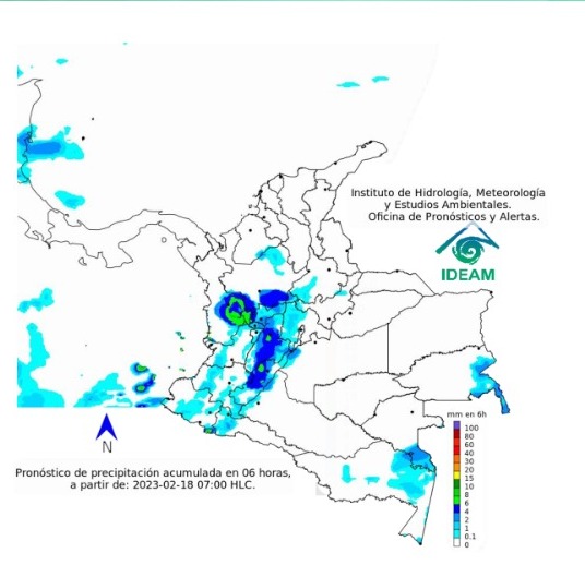 Pronóstico del clima según el IDEAM