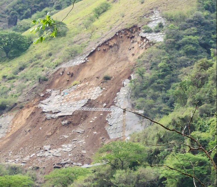 Derrumbe en el Suroeste de Antioquia en las zonas de Amagá y Bolombó