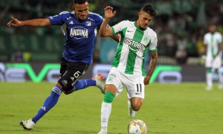 Atlético Nacional empata sin goles al equipo alterno de Millonarios en liga Colombiana