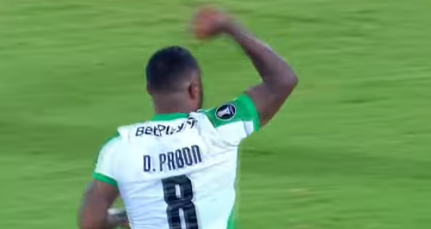 En un empaté 2-2 así concluyó el partido entre el equipo paraguayo Olimpa y el equipo colombiano Nacional