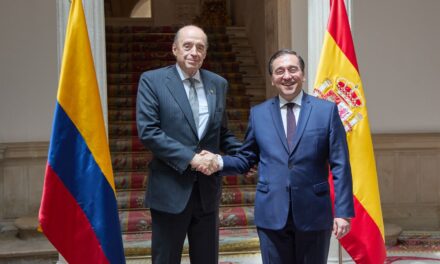 Ministro de Relaciones Exteriores Álvaro Leyva Durán sostuvo un encuentro con el ministro de Asuntos Exteriores, Unión Europea y Cooperación de España