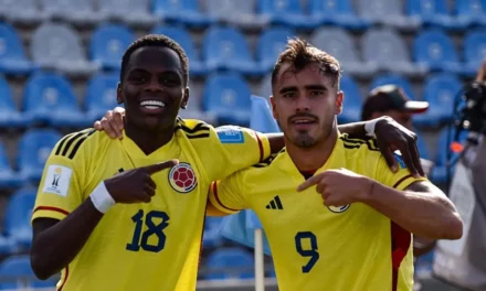 Colombia se llevo el triunfo contra Eslovaquia con un marcador de 5-1