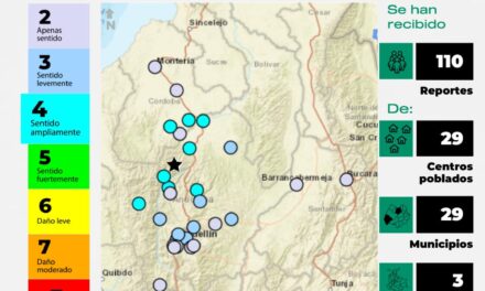 Fuerte réplica de sismo en Colombia provoca evacuación de edificios en Bogotá y daños en Villavicencio