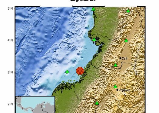 Sismo de magnitud 4.8 sacude el municipio de Tarazá en Antioquia