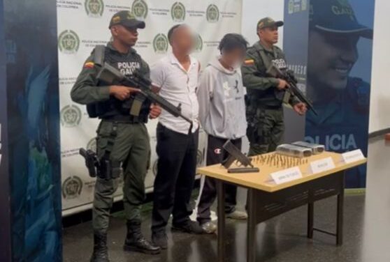 Capturan tres sujetos que extorsionaban con mini uzi en Medellín
