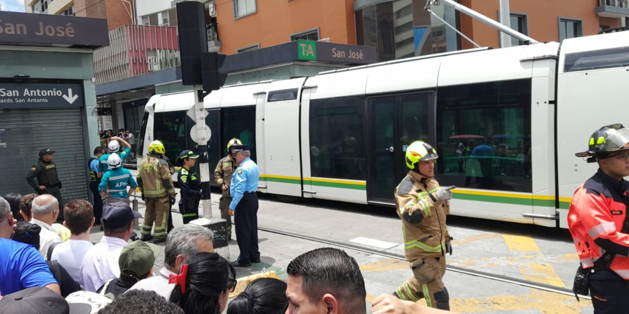 Tranvía del Metro de Medellín atropelló un peatón en La Oriental