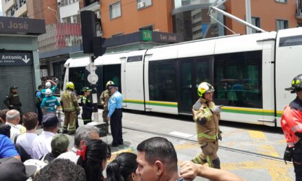 Tranvía del Metro de Medellín atropelló un peatón en La Oriental