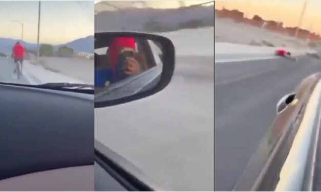 Jóvenes roban un auto en Las Vegas y atropellan a ciclista por diversión