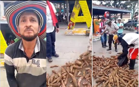 Video: campesino de Anorí, Antioquia regaló yuca porque nadie le compra