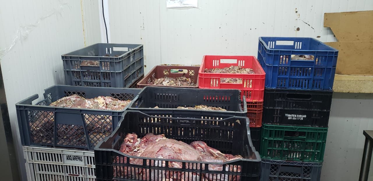 Incautan 1,5 toneladas de carne descompuesta lista para vender en Medellín