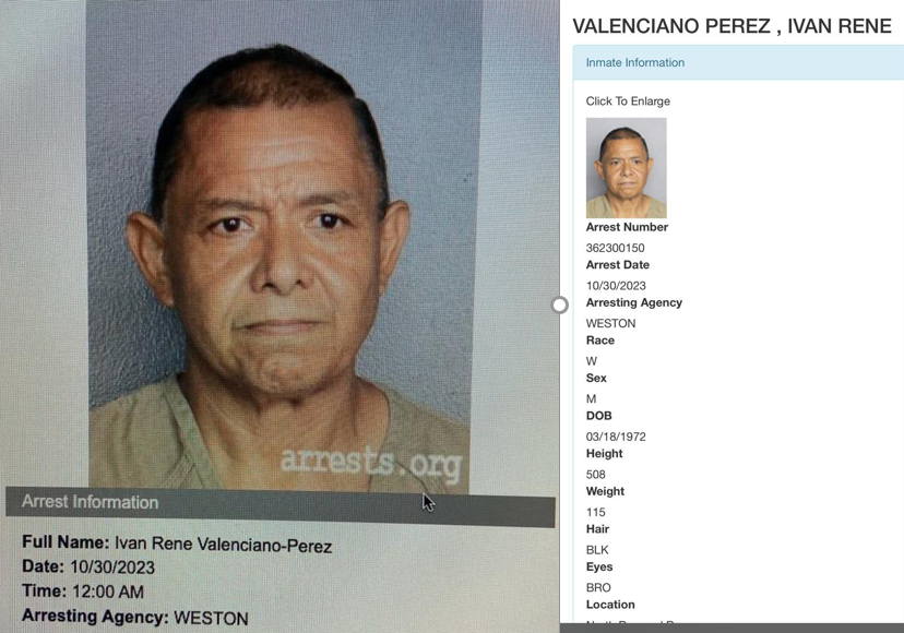 Iván René Valenciano es arrestado en Florida, Estados Unidos