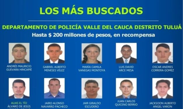 Millonaria recompensa por lo más buscados de Tuluá