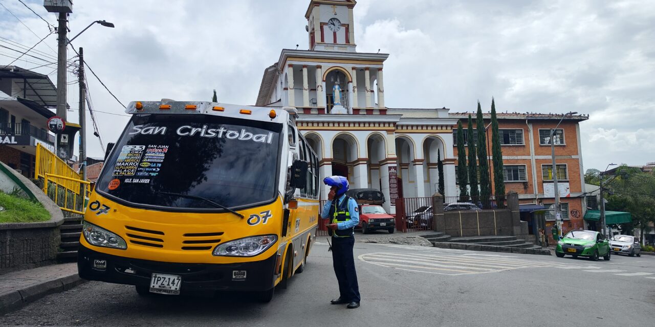 Agentes de tránsito estarán en corregimientos Medellín durante fin de año