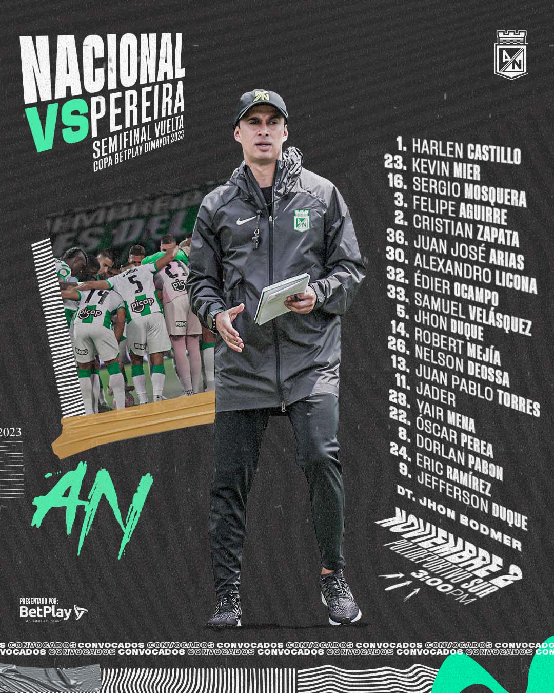 Convocatoria Atlético Nacional