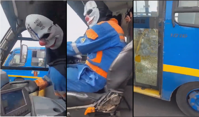 Encapuchado bajó a conductor del Sitp en Bogotá y estrelló el bus