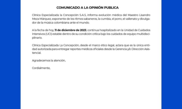 Lisandro Meza se encuentra estable, informó la clínica la Asunción