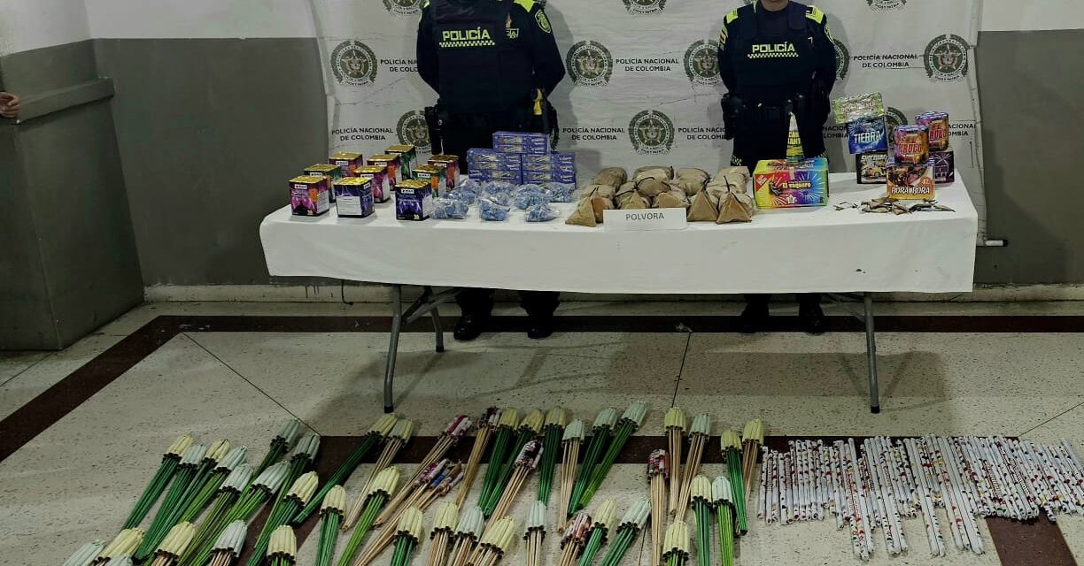 Policía logra incautar 40 kilogramos de pólvora en Bello