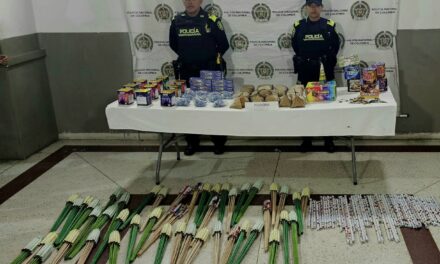 Policía logra incautar 40 kilogramos de pólvora en Bello