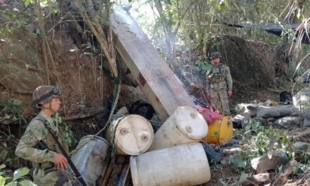 Autoridades destruyen material empleado para la minería ilegal en Antioquia